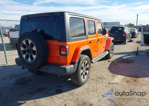 2018 Jeep Wrangler Unlimited Sahara 4X4 из США, поврежденный, VIN 1C4HJXEG2JW176531